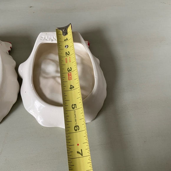 Vintage made in Japan ceramic Santa face wall hangings - Picture 10 of 11